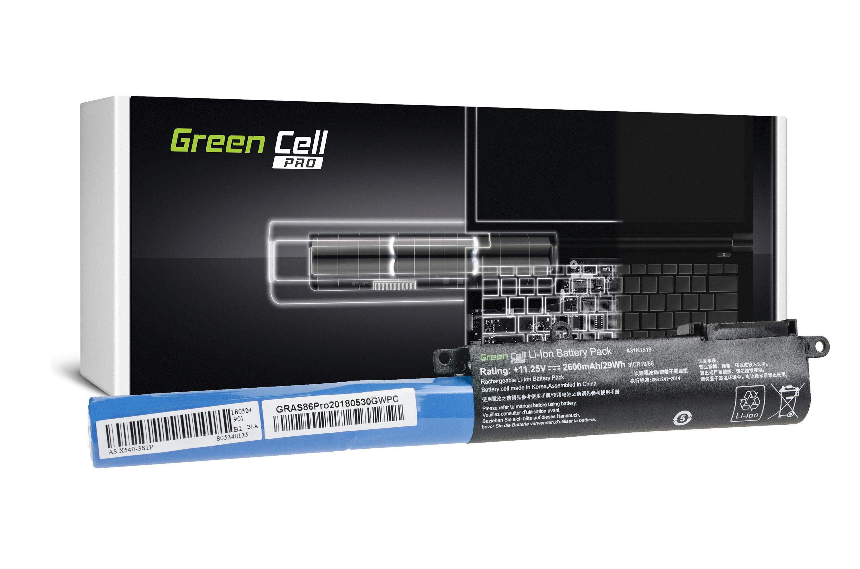 Green Cell Baterie PRO A31N1519 pro Asus F540 F540L F540S R540 R540L R540M R540MA R540S R540SA X540 X540L X540S X540SA AS86PRO