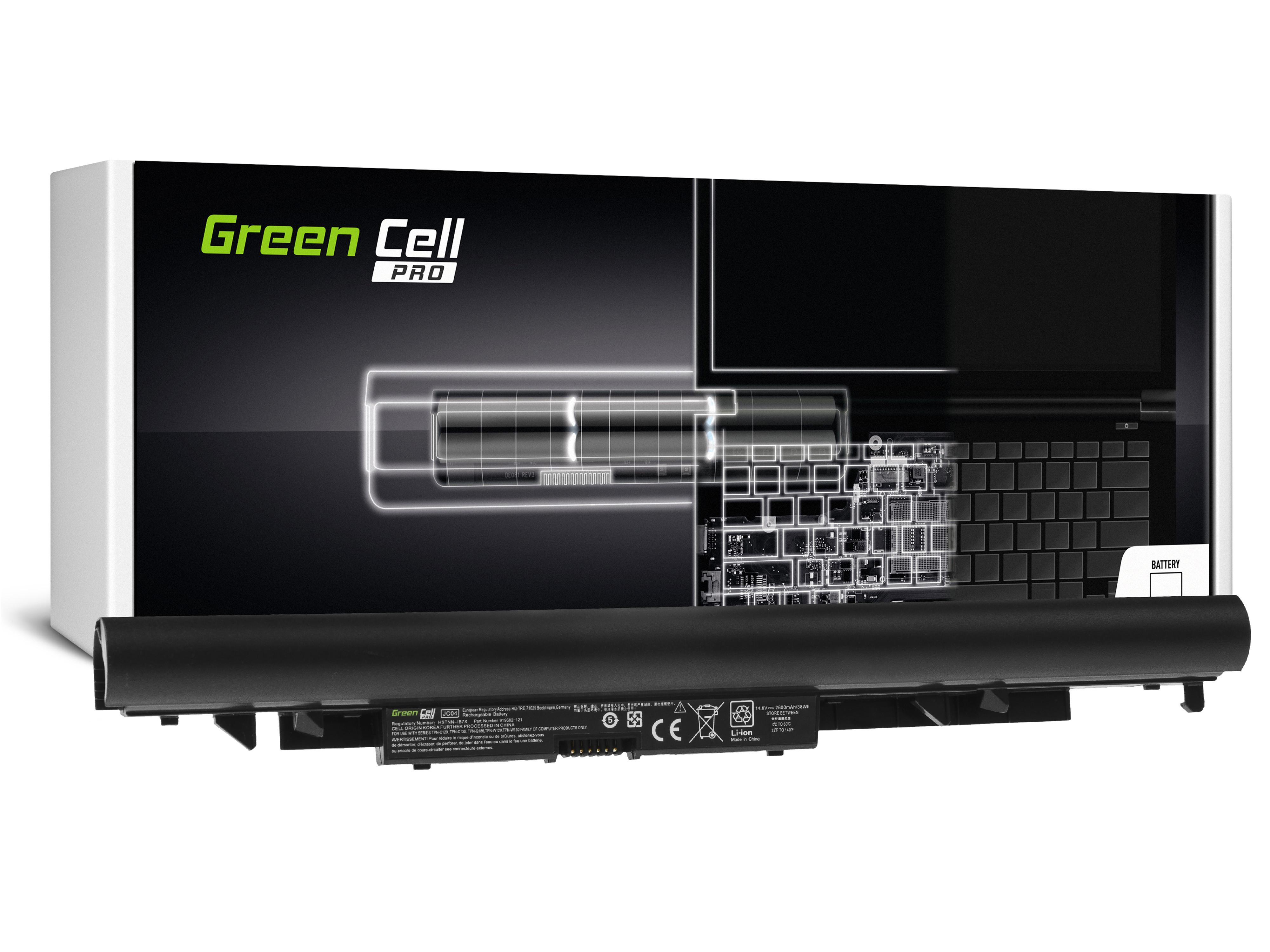 Green Cell Baterie PRO JC04 pro HP 240 G6 245 G6 250 G6 255 G6, HP 14-BS 14-BW 15-BS 15-BS024NW 15-BS047NW 15-BW 17-AK 17-BS HP142PRO