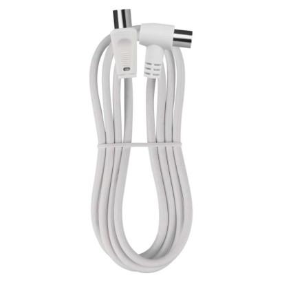 Emos Anténní koaxiální kabel stíněný 1,25m – úhlová vidlice S30110