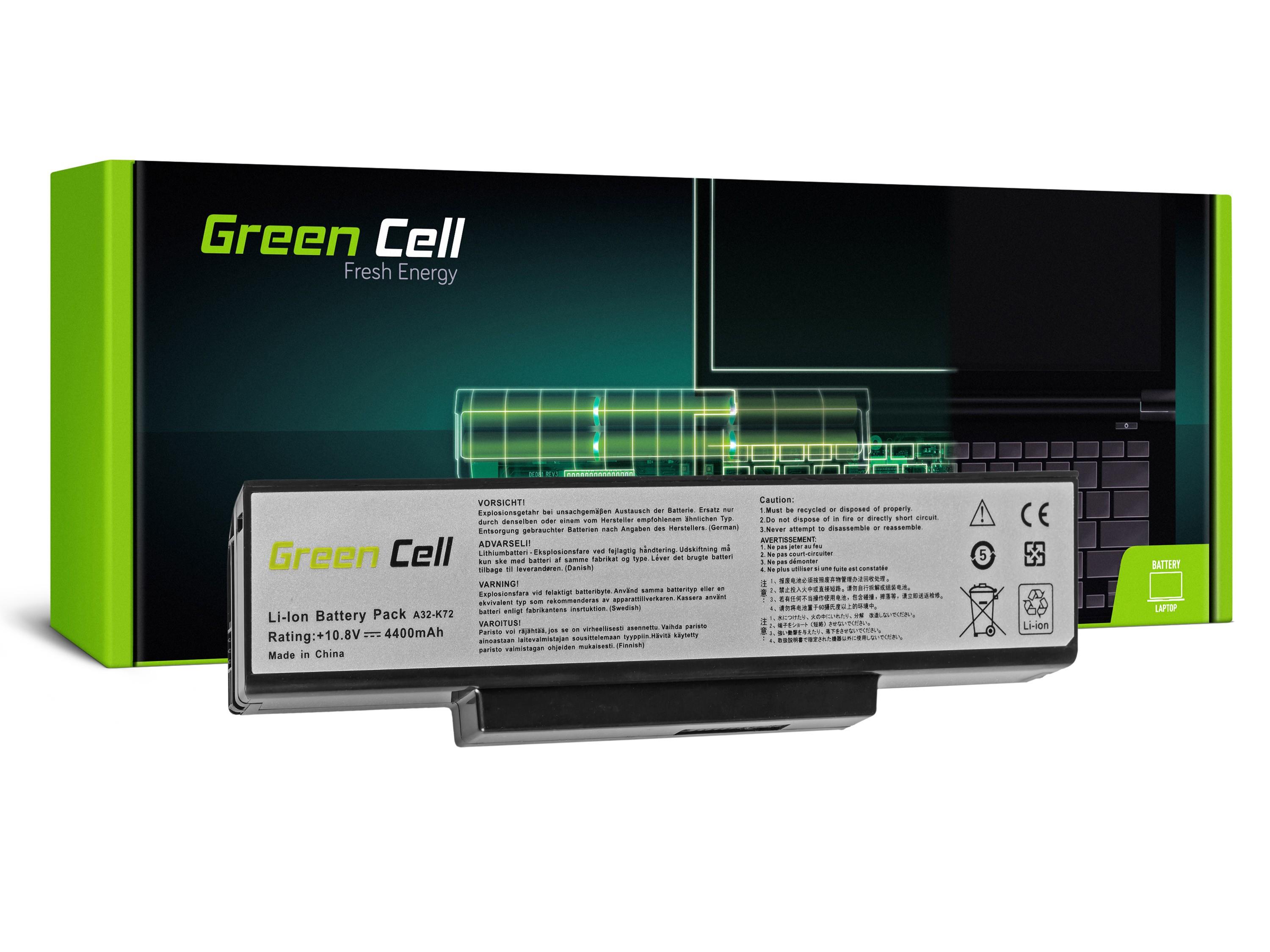 Green Cell Baterie A32-K72 A32-N71 pro Asus K72 K72J K72F K73SV N71 N71J N73SV X73S AS06