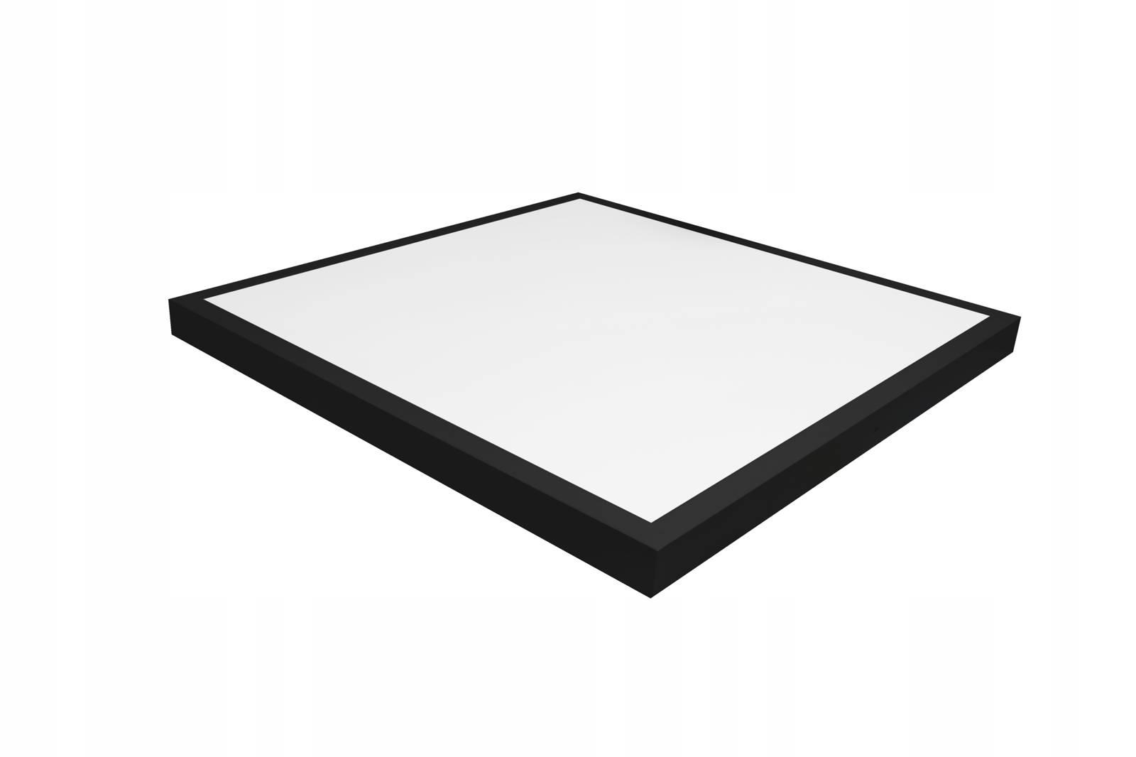 DomenoLED Přisazený LED panel černý 60 cm X 60 cm 60W barva Teplá bílá