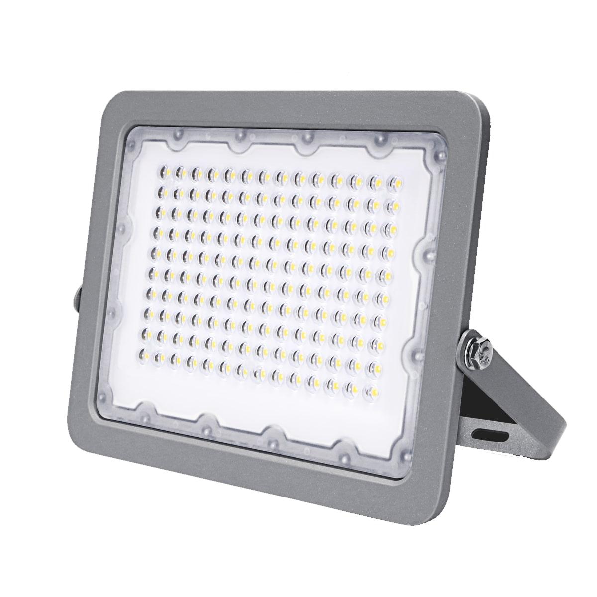 Optonica LED SMD reflektor Grey IP65 100W Studená bílá 5741