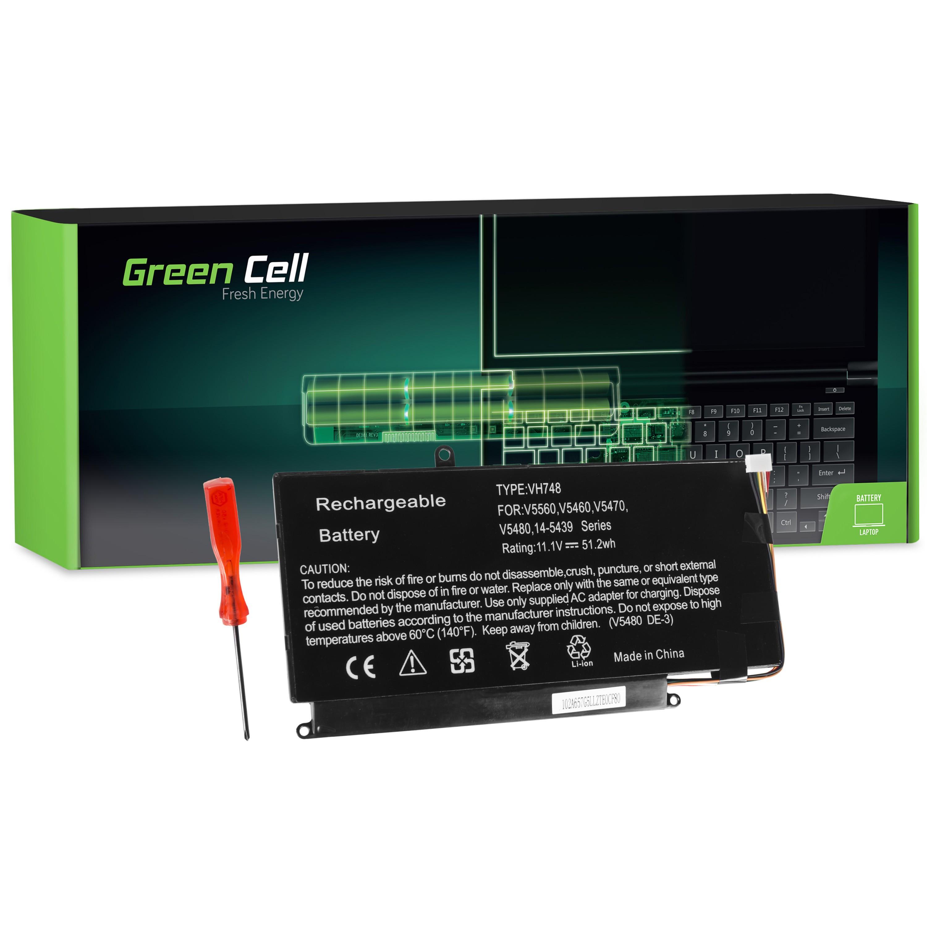 Green Cell Baterie VH748 pro Dell Vostro 5460 5470 5480 5560, Inspiron 14 5439 DE105