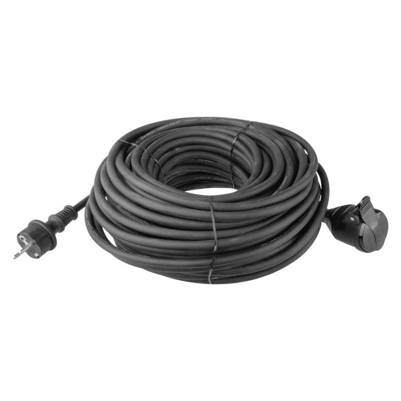 Emos Venkovní prodlužovací kabel 25 m / 1 zásuvka / černý / guma-neopren / 230 V / 2,5 mm2 P01725R