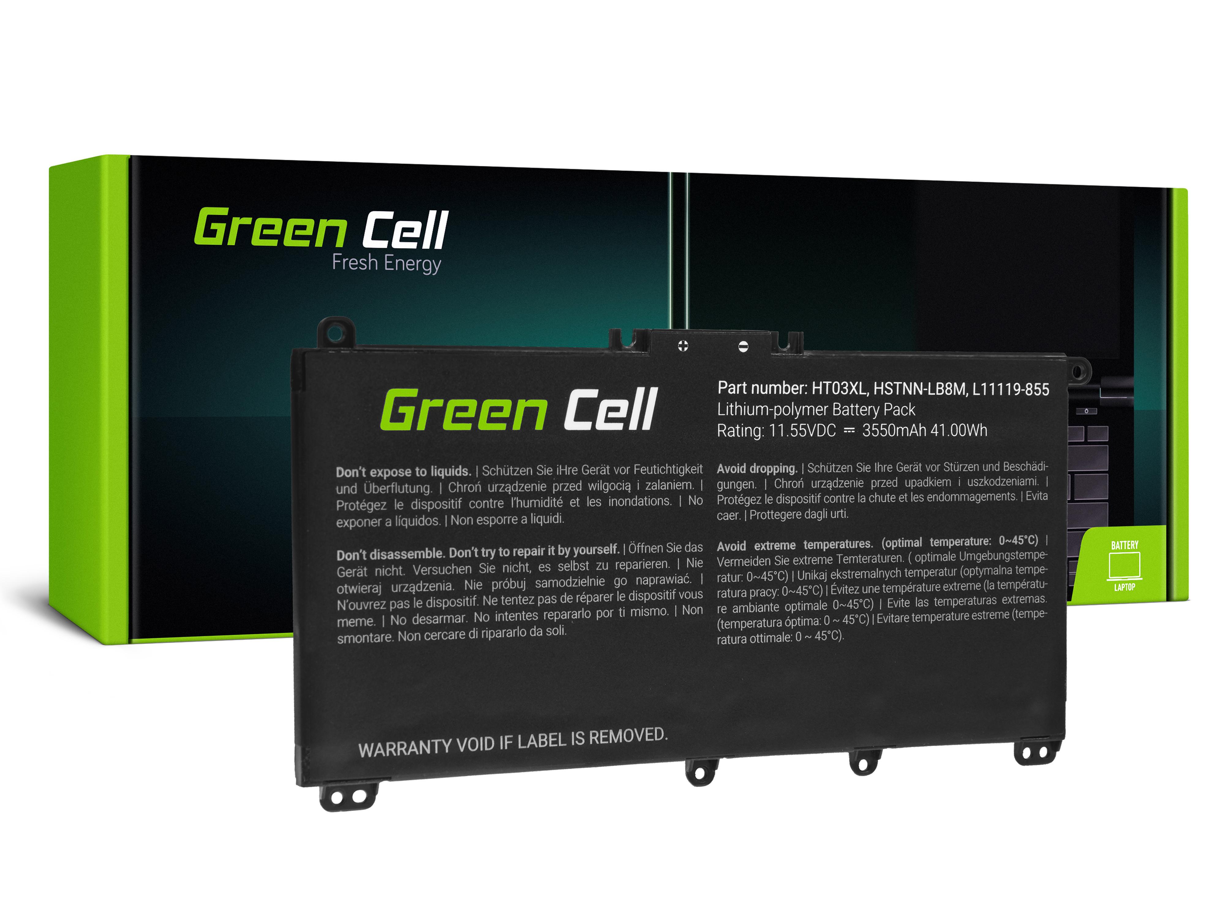 Green Cell Baterie HT03XL L11119-855 pro HP 250 G7 G8 255 G7 G8 240 G7 G8 245 G7 G8 470 G7, HP 14 15 17, HP Pavilion 14 15 HP163