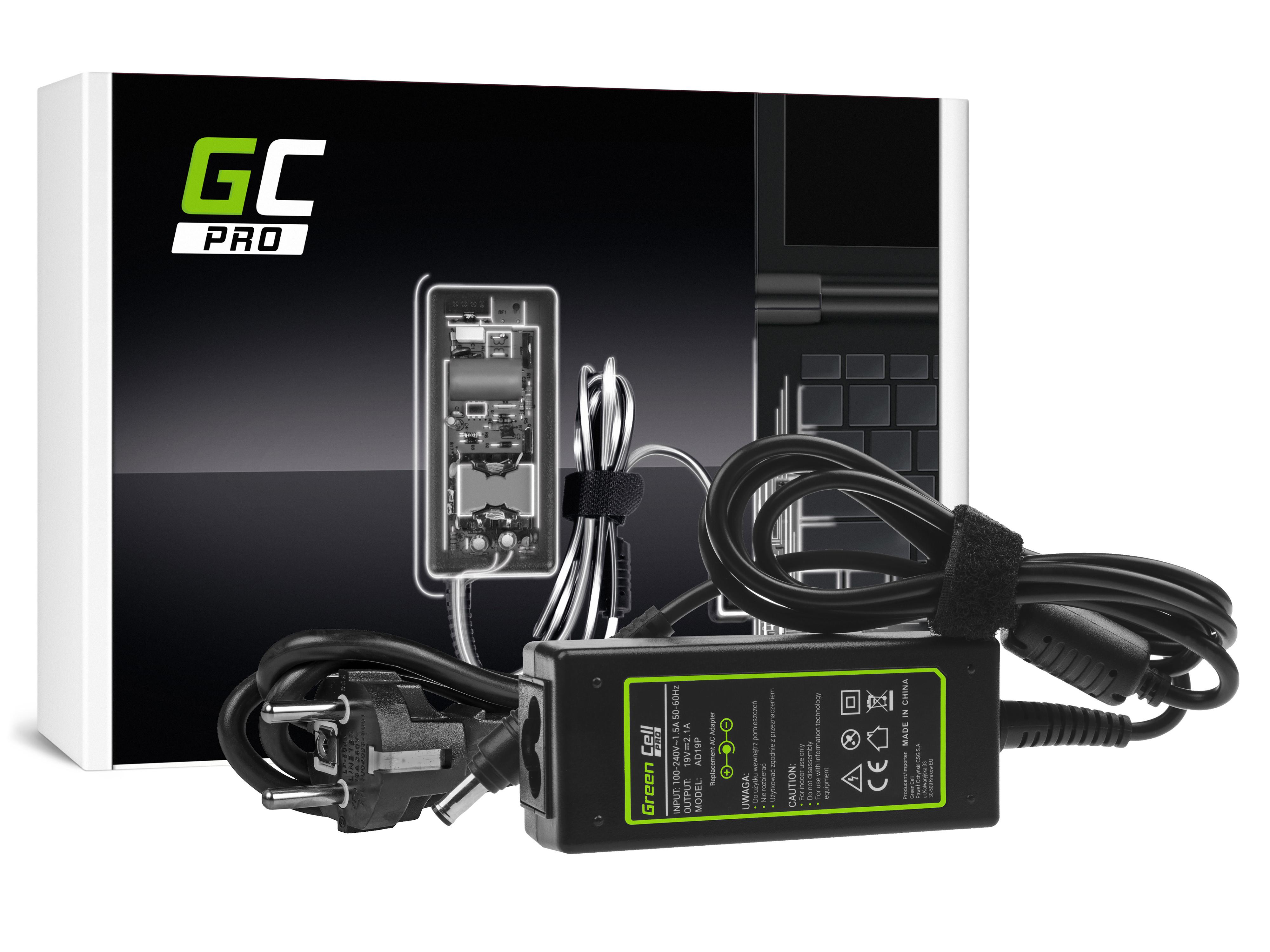 Green Cell PRO nabíječka / AC Adapter 19V 2.1A 40W pro Samsung N100 N130 N145 N148 N150 NC10 NC110 N150 Plus AD19P