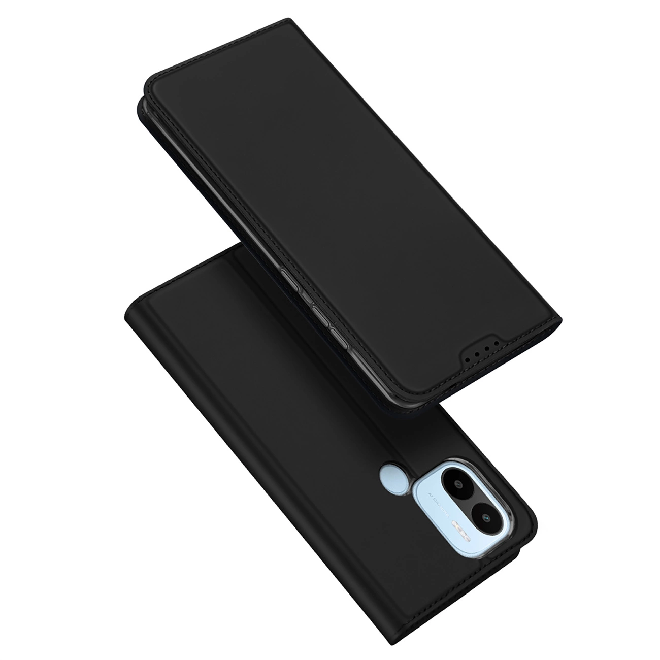 Dux Ducis Skin Pro pouzdro pro Xiaomi Redmi A1+ flip cover card wallet stand black