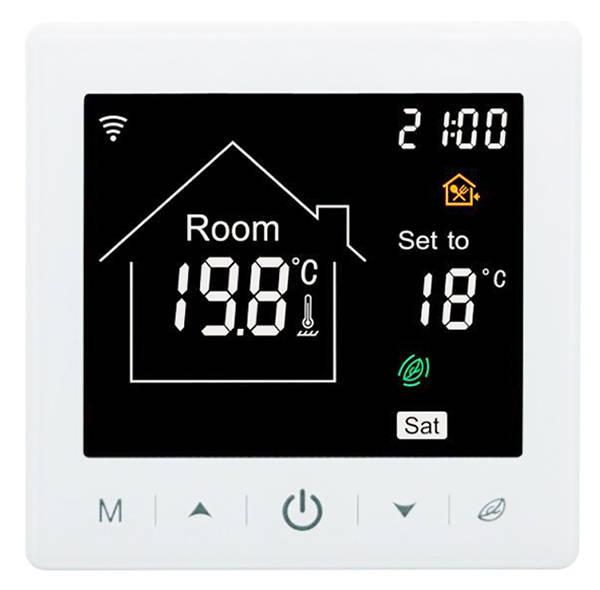 Podlahový termostat s WiFi 16A Bílý RT TUYA