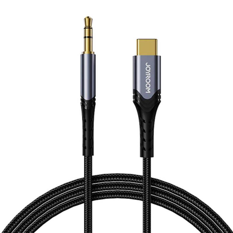 Audio kabel 3,5 mm mini jack / USB typ C / 2 m Joyroom SY-A03 (černý)