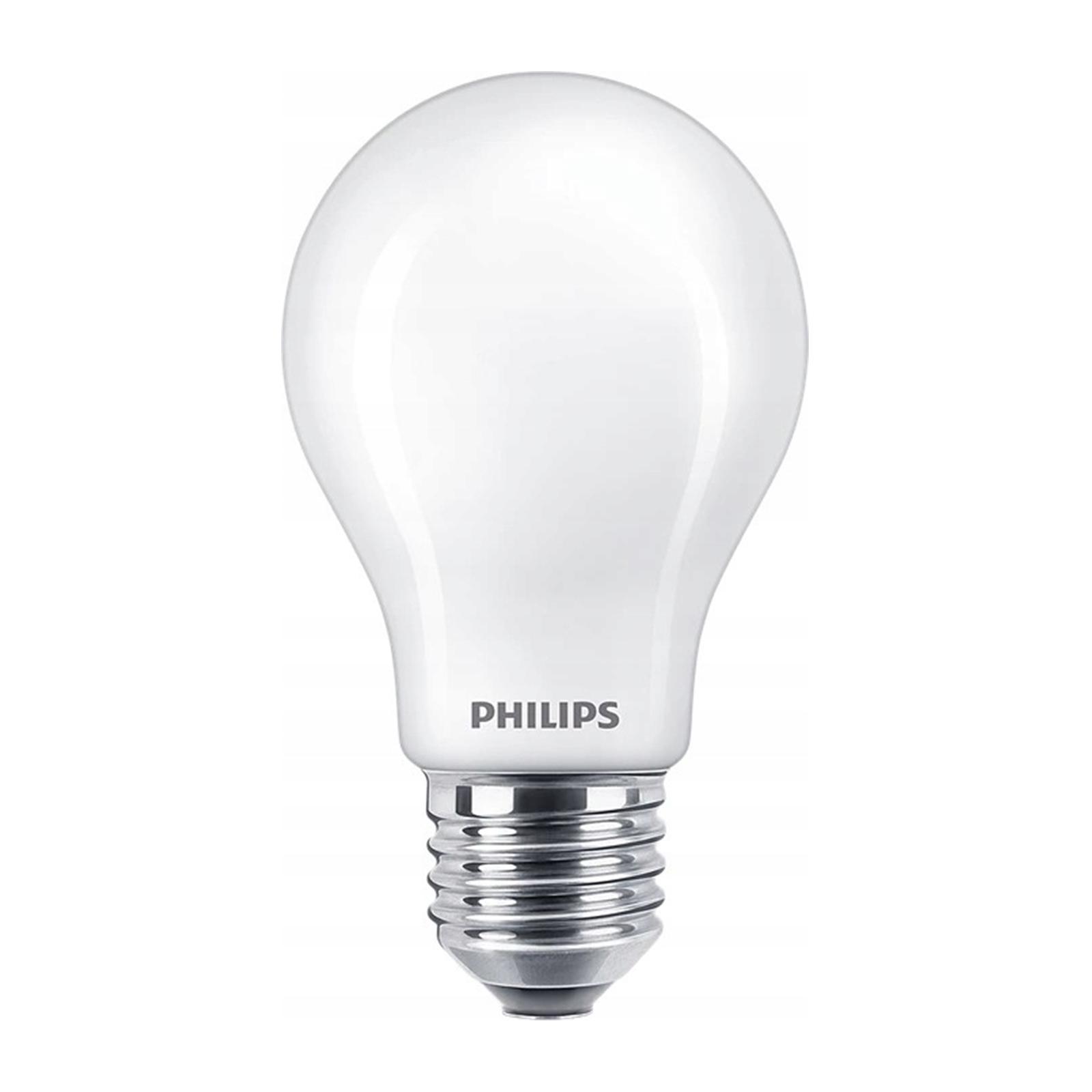 LED žárovka LED E27 A60 5.9W = 60W 806lm 2700 Teplá bílá Filament Mleczna PHILIPS Stmívatelná PHSWGD0110
