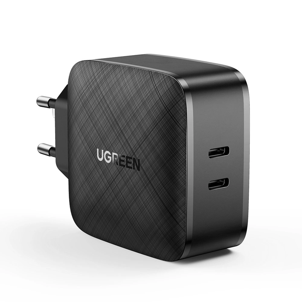 Síťová nabíječka Ugreen 2x USB Type C 66W Power Delivery 3.0 Quick Charge 4.0+ černá (CD216)