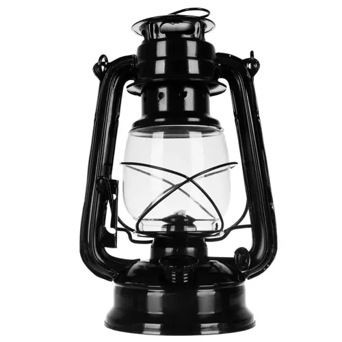 Iso Trade Černá petrolejová lampa 24cm