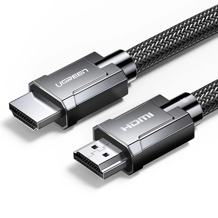 Ugreen kabel HDMI 2.1 8K 60 Hz / 4K 120 Hz 3D 48 Gbps HDR VRR QMS ALLM eARC QFT 2 m šedý (HD135 70321)