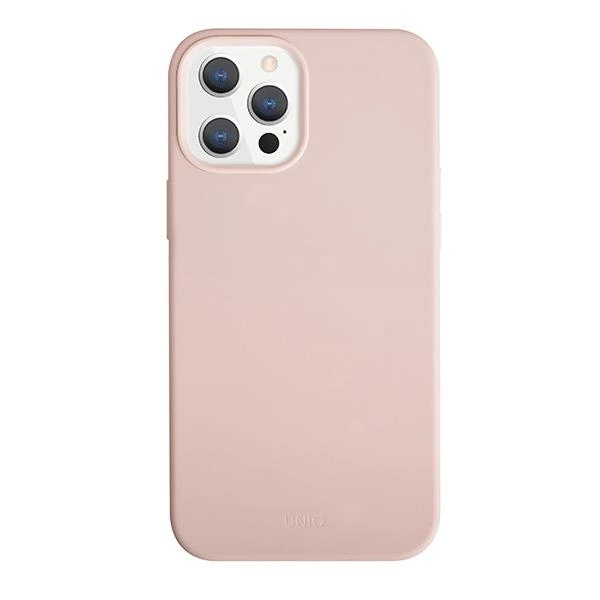 Pouzdro Uniq Lino Hue pro iPhone 12 Pro Max - růžové