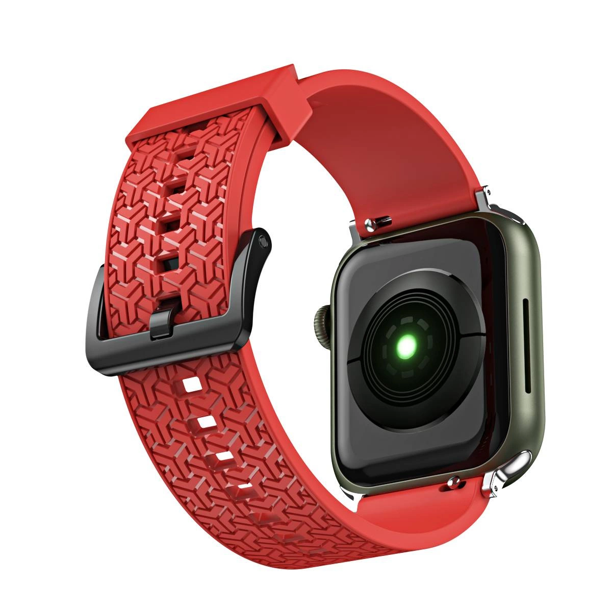 Hurtel Řemínek Y pro Apple Watch 7 / 6 / 5 / 4 / 3 / 2 / SE (41 / 40 / 38 mm) řemínek náramku hodinek červený