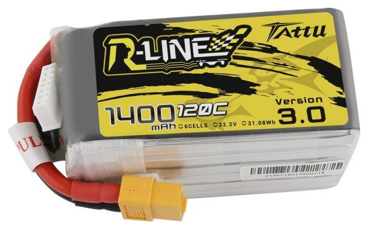Baterie Tattu R-Line 3.0 1400mAh 22,2V 120C 6S1P XT60