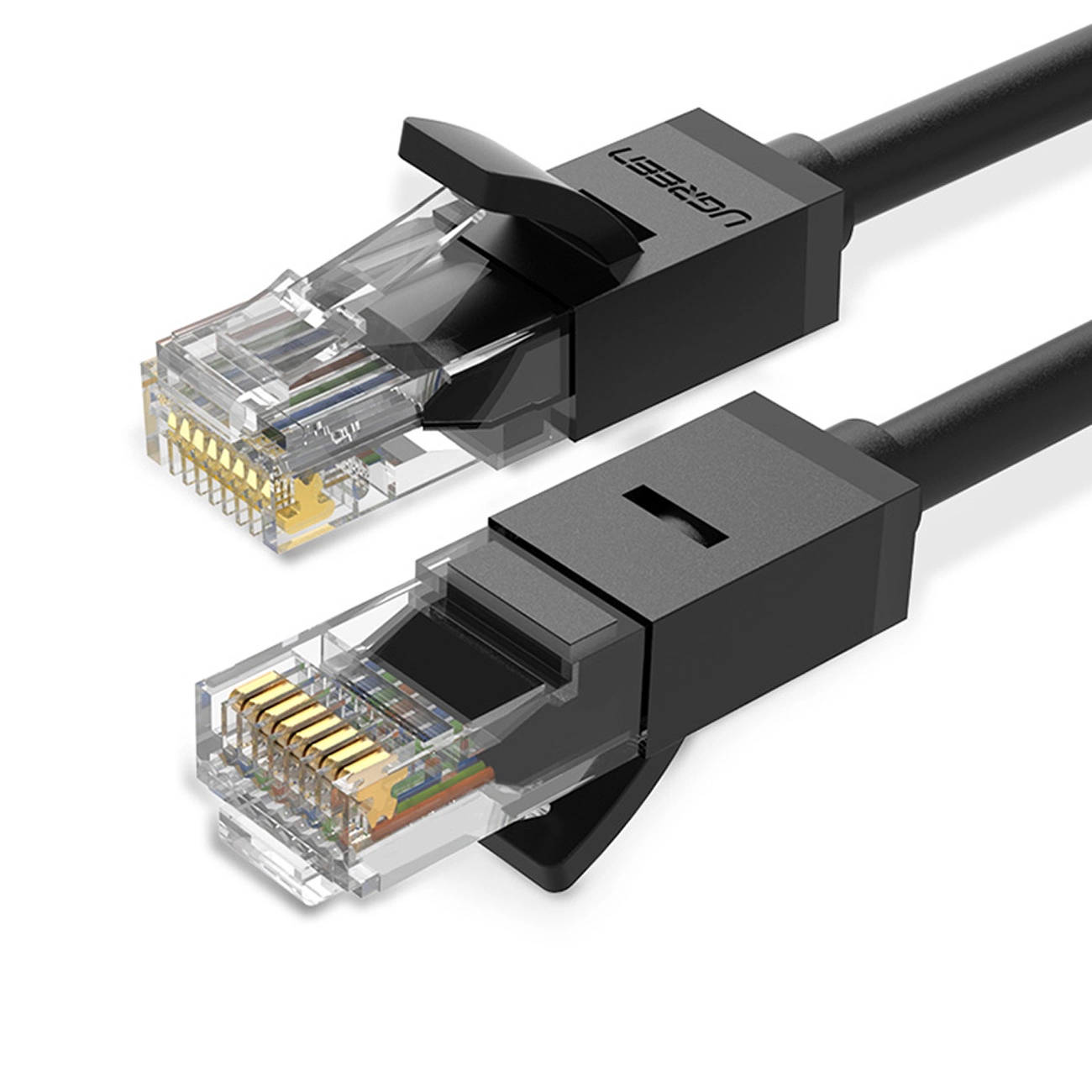 Síťový kabel Ugreen LAN Ethernet U/UTP Cat. 6 1000Mb/s 15m černý (NW102)