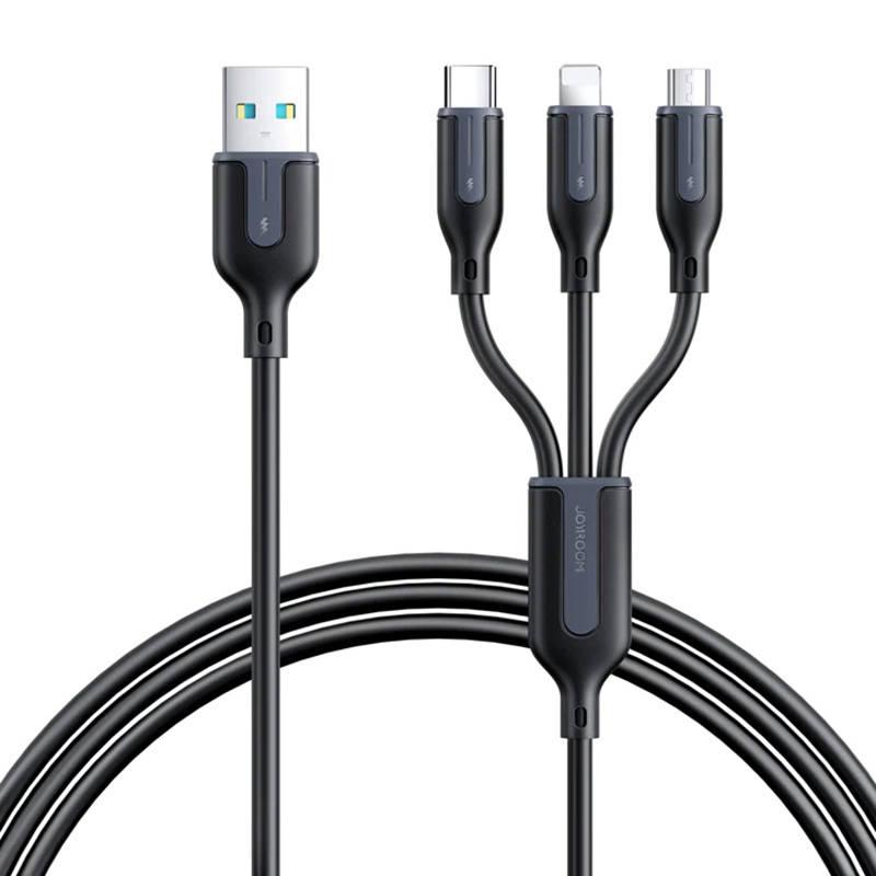 Kabel USB Joyroom S-1T3018A15, 3 v 1, 3,5 A/kabel 1,2 m (černý)