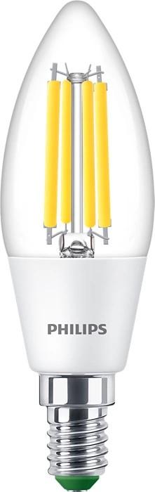LED žárovka LED svíčka E14 B35 2.3W = 40W 485lm 4000K Neutrální bílá Filament PHILIPS Ultra Efficient PHSUE0215