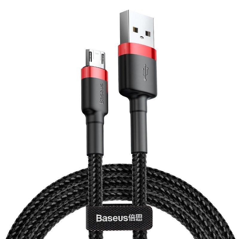 Kabel USB-Micro USB Baseus Cafule 1,5A 2m (červený/černý)