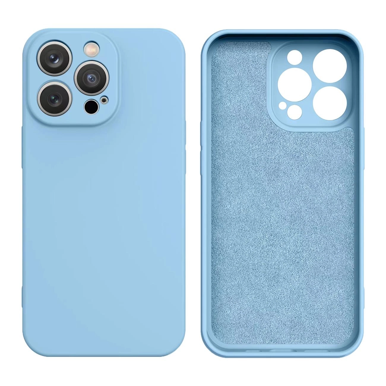 Hurtel Silikonové pouzdro iPhone 14 Plus silikonový obal světle modrý