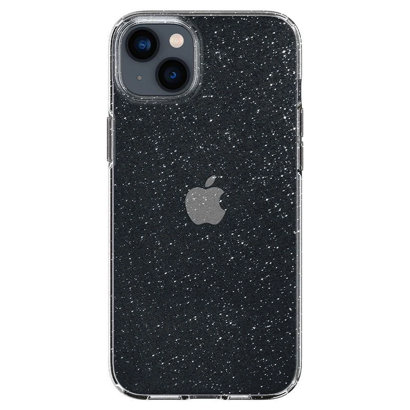 Pouzdro Spigen Liquid Crystal pro iPhone 14 - průhledný brokát