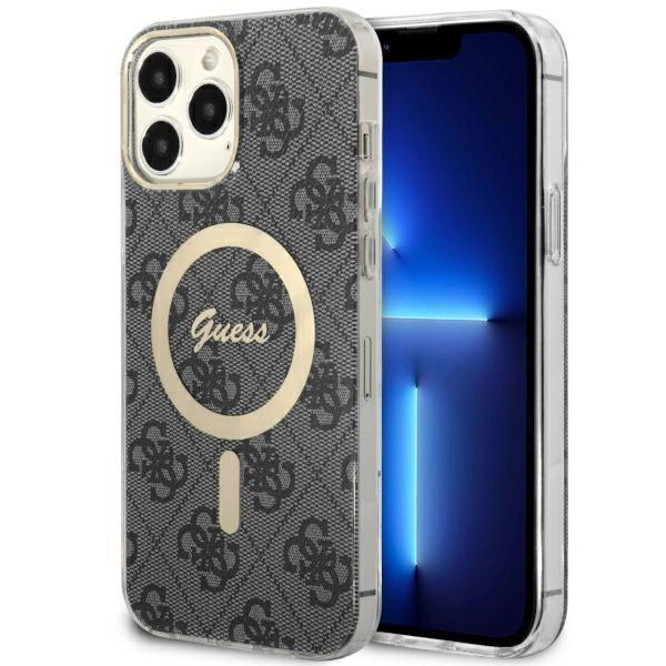 Pouzdro Guess 4G MagSafe pro iPhone 13 Pro Max - černé