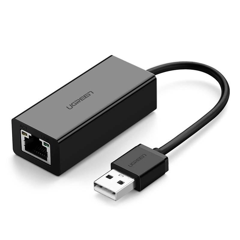Síťový adaptér UGREEN CR110 USB na RJ45 (černý)