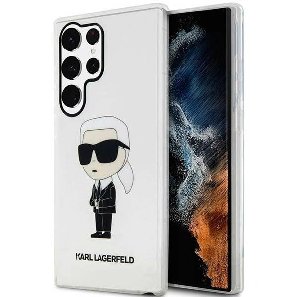 Pouzdro Karl Lagerfeld Ikonik Karl pro Samsung Galaxy S23 Ultra - průhledné