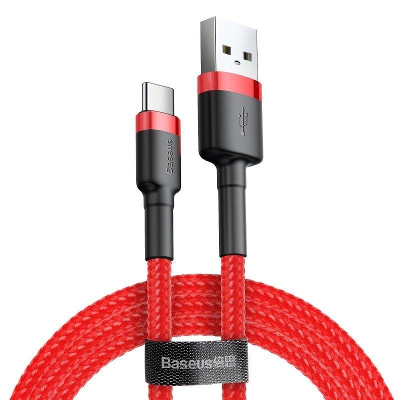 Kabel USB-C Baseus Cafule 2A 2m (červený)