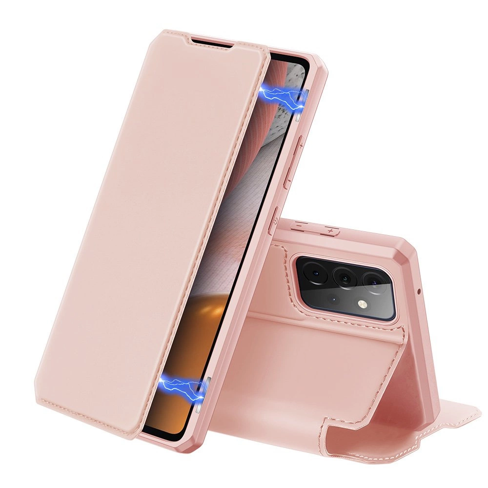 DUX DUCIS Skin X pouzdro s flipovým krytem Samsung Galaxy A72 4G růžové