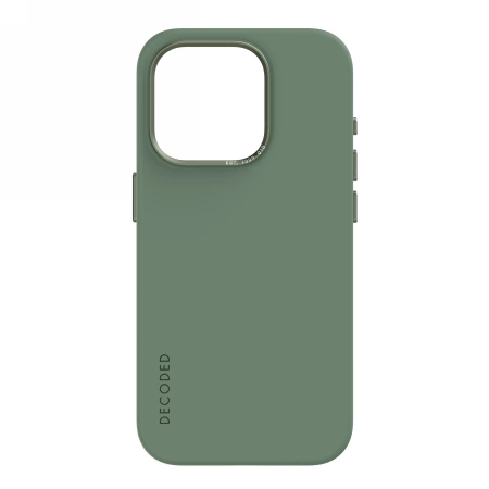 Silikonové pouzdro Decoded s MagSafe pro iPhone 15 Pro - zelené