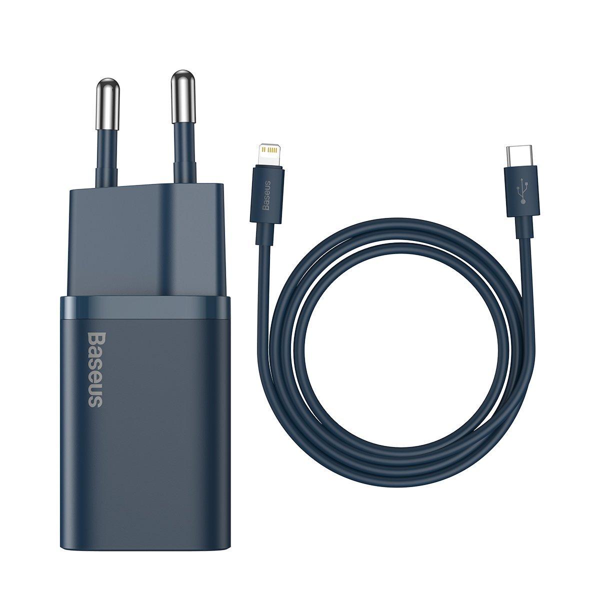 Baseus Super Si Quick Charger 1C 20W s kabelem USB-C na Lightning 1m (modrý)