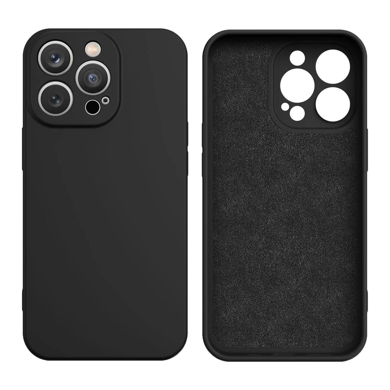 Hurtel Silikonové pouzdro iPhone 13 Pro Max silikonový obal černý