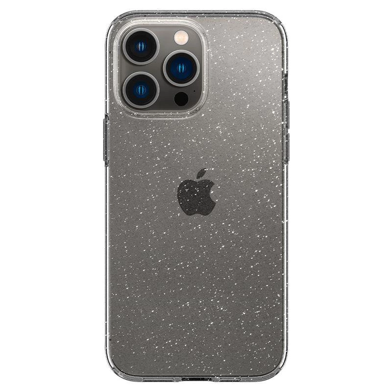 Pouzdro Spigen Liquid Crystal pro iPhone 14 Pro - průhledný brokát