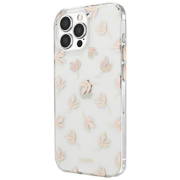Pouzdro Uniq Coehl Fleur pro iPhone 13 Pro / iPhone 13 - růžové