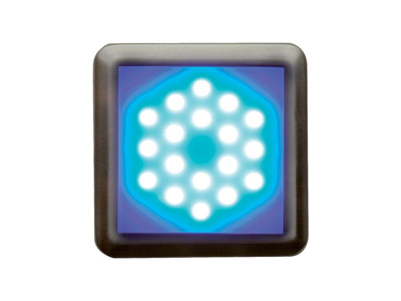 Panlux DEKORA 2 dekorativní LED svítidlo nerez - modrá D2/NM