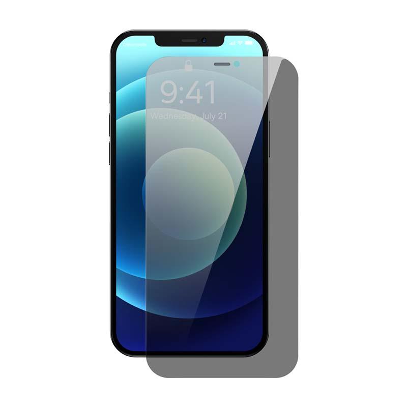 Baseus tvrzené sklo s 0,3mm filtrem soukromí pro iPhone 12 Pro Max (2ks)