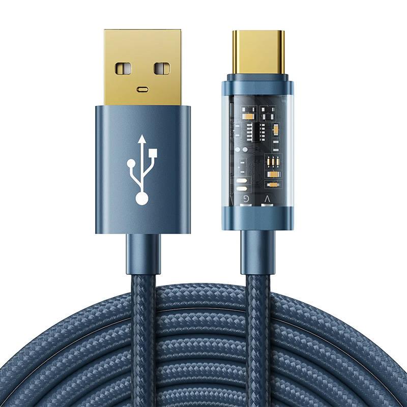 Kabel pro USB-A / Data / Typ C / 3A / 2m Joyroom S-UC027A20 (modrý)