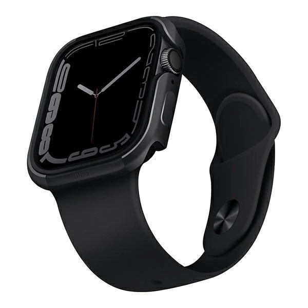 Pouzdro UNIQ Valencia pro Apple Watch Series 4/5/6/7/8/SE/SE2 45/44mm. grafit/grafit