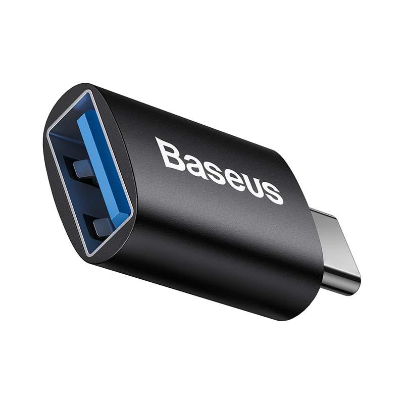 Baseus Ingenuity adaptér USB-C na USB-A, OTG (černý)