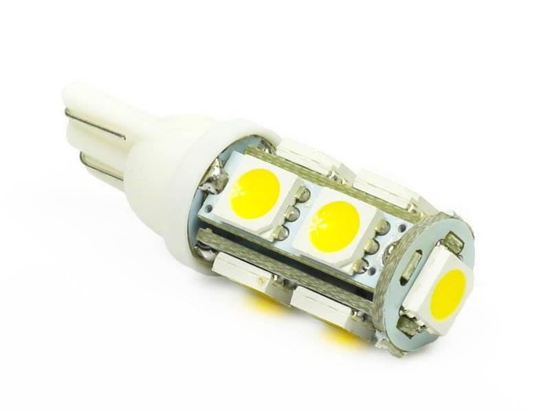 Interlook WW Auto LED žárovka W5W T10 9 SMD 5050 Teplá bílá