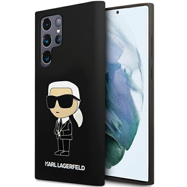 Karl Lagerfeld Silikonové pouzdro Ikonik pro Samsung Galaxy S24 Ultra - černé