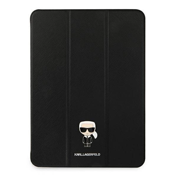 Pouzdro Karl Lagerfeld Saffiano Ikonic Karl pro iPad 11" Pro 2021 - černé