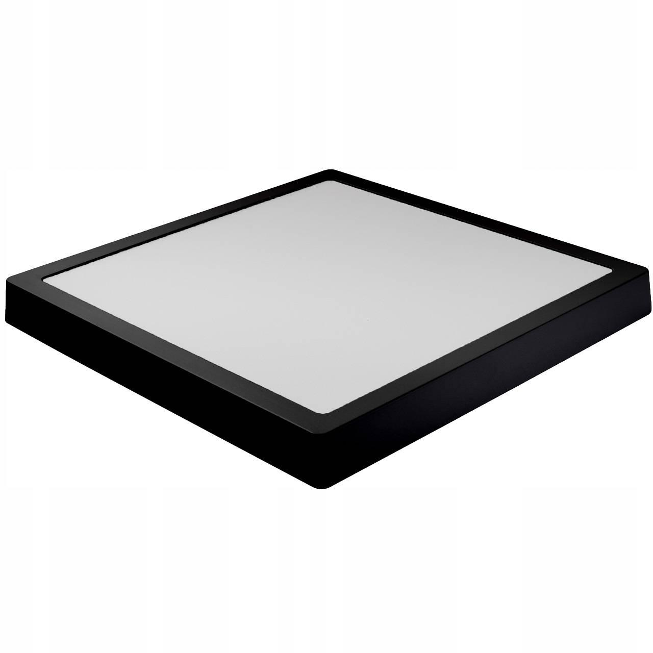 DomenoLED Přisazené čtvercové svítidlo LED 24W černé barva Neutrální bílá DN301