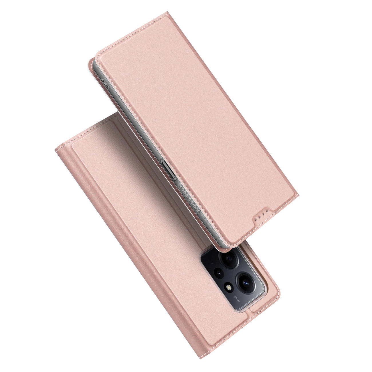 Dux Ducis Skin Pro pouzdro pro Xiaomi Redmi Note 12 flip cover card wallet stand pink