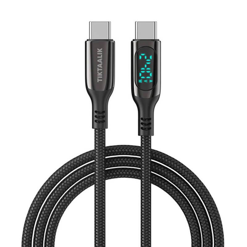 TIKTAALIK PD 240W kabel USB-C na USB-C, 1,5 m (černý)