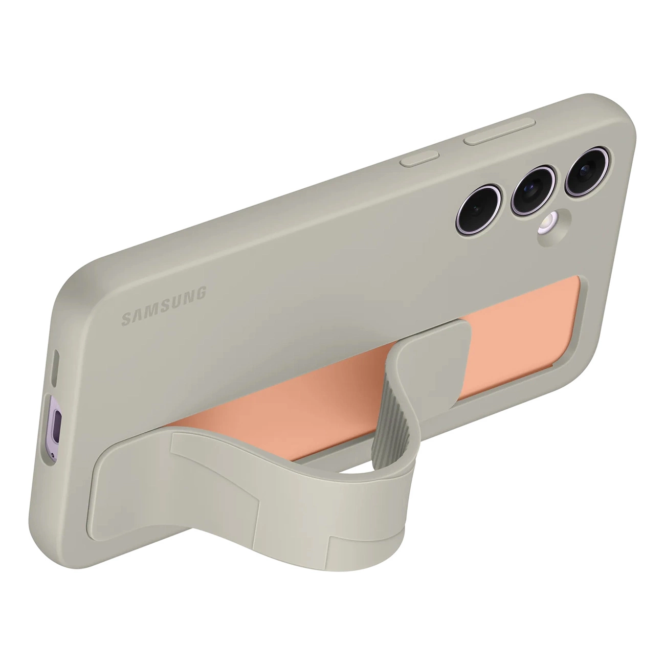 Pouzdro Samsung Standing Grip EF-GA556TJEGWW pro Samsung Galaxy A55 s rukojetí - šedé