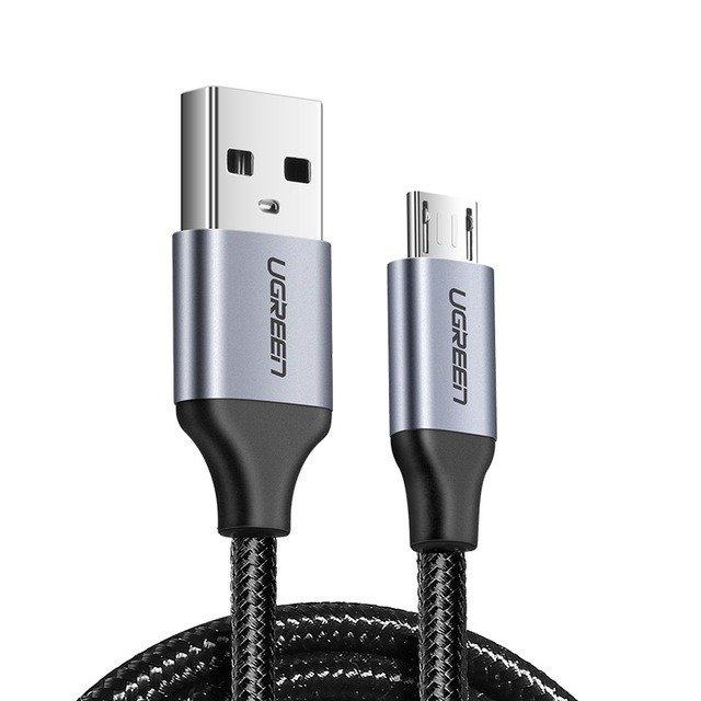Kabel USB-Micro USB UGREEN QC 3.0 2.4A 1m (černý)