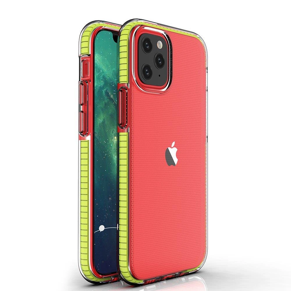 Hurtel Gelové pouzdro Spring Case s barevným rámečkem pro iPhone 13 mini žluté